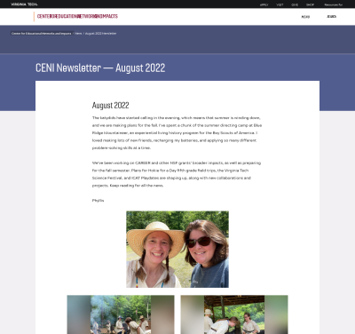 CENI Newsletter — August 2022