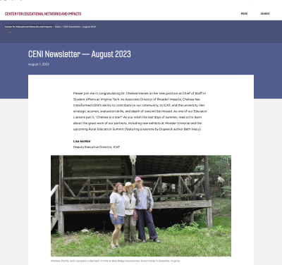 CENI Newsletter — August 2023