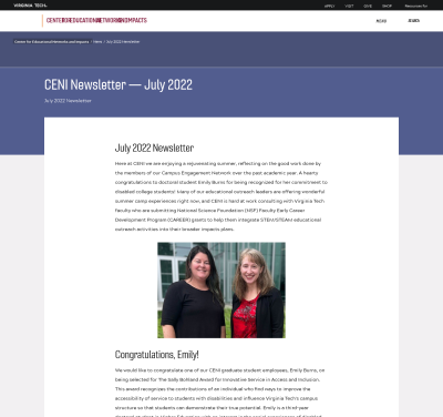 CENI Newsletter — July 2022