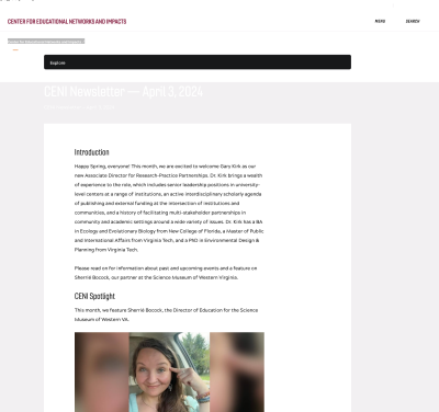 CENI Newsletter — April 3, 2024