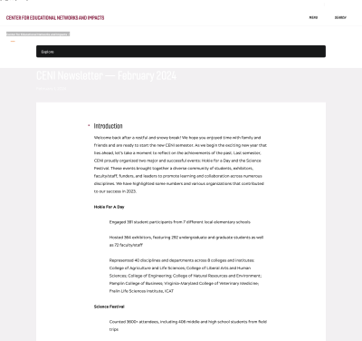 CENI Newsletter — February 2024