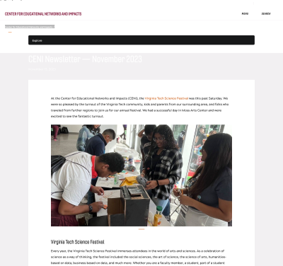 CENI Newsletter — November 2023